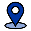 Location icon of a pin on a map